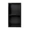 Alfi Brand 12 x 24 Black Matte SS Vertical Dbl Shelf Bath Shower Niche ABNC1224-BLA - alternate 4